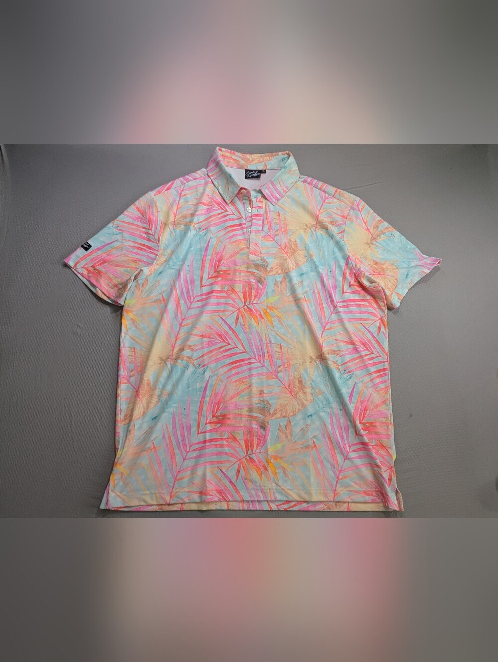 Sunday Swagger Maldives Golf Polo Shirt Pink men XL short sleeve adam sandler